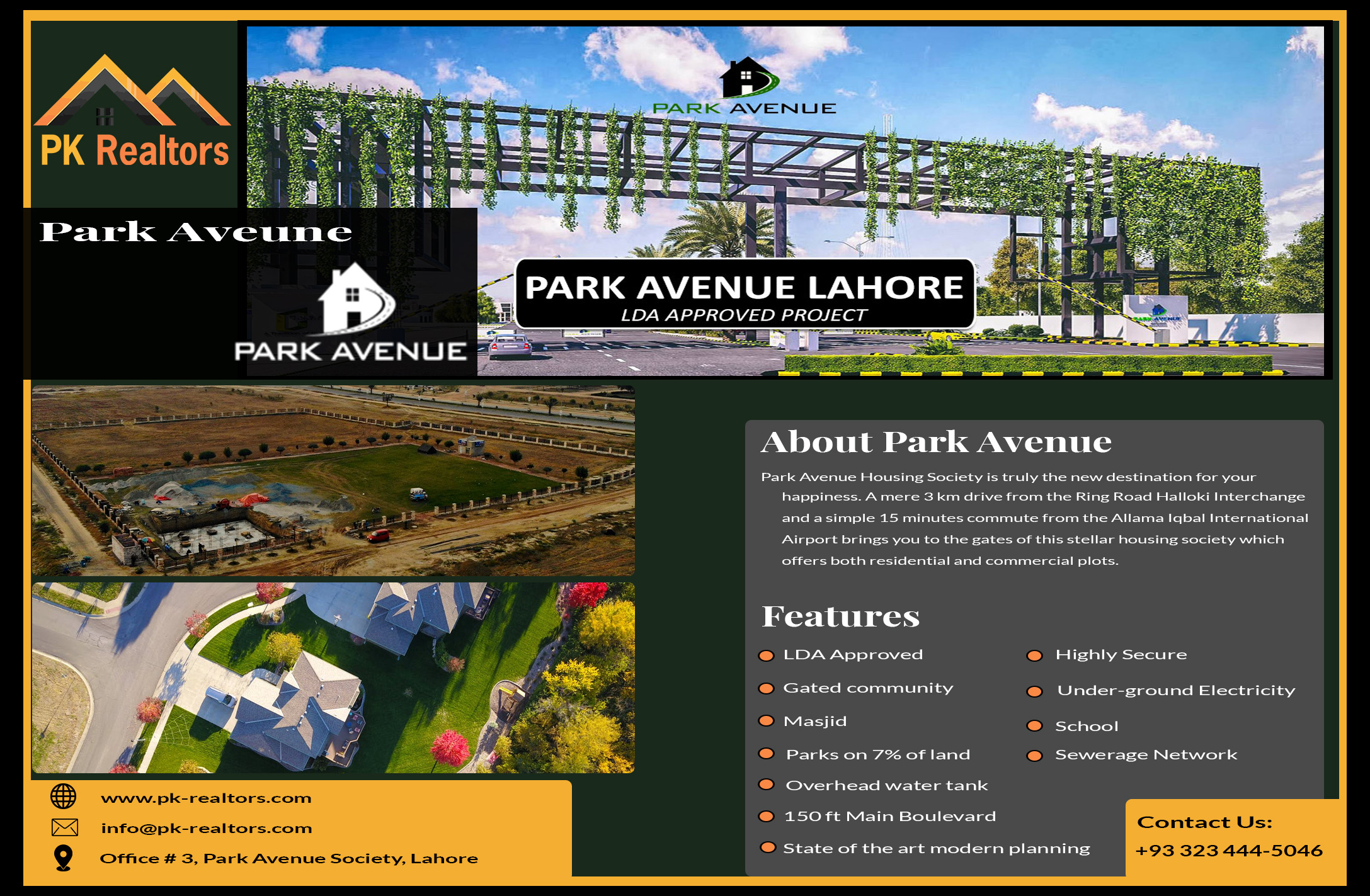 Park Avenue Housing Society Lahore Pakistan